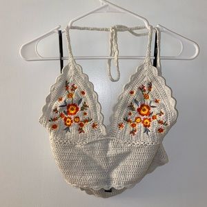 Forever21 crochet cropped top